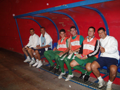 Banquillo: Alex, Gustavo, Eduardo , Alberto, Dani y Óscar "Riquelme"